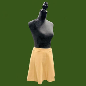 LOFT Petites Mini A-Line Neutral Preppy Office Skirt 6P
